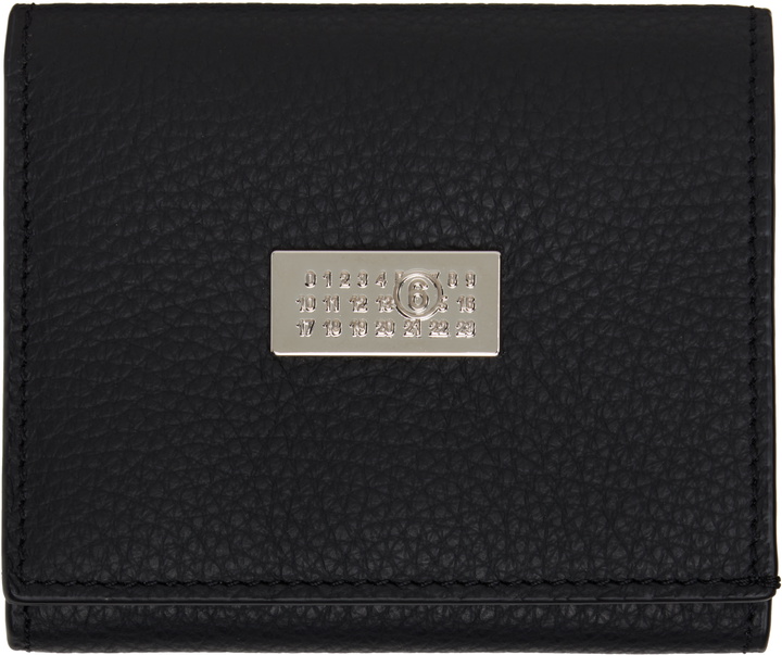 Photo: MM6 Maison Margiela Black Numeric Trifold Wallet