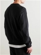 Mr P. - Cotton-Jersey Sweatshirt - Black