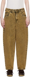 Dime Yellow Classic Baggy Jeans
