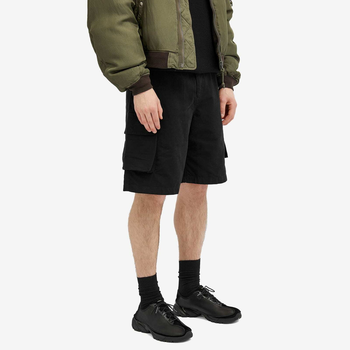 Our Legacy Men's Mount Cargo Shorts in Black Our Legacy