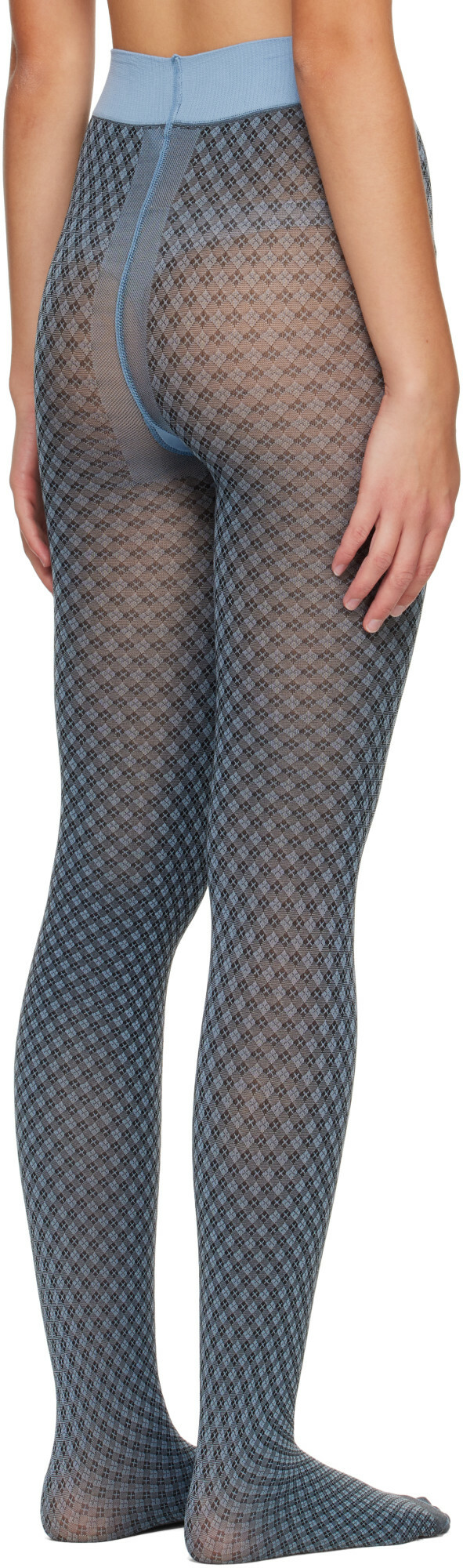 Swedish Stockings Blue Clara Mod Tights