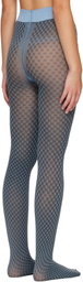 Swedish Stockings Blue Clara Mod Tights