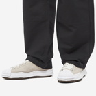 Maison MIHARA YASUHIRO Men's Blakey Low Original Sole Broken Suede Sneakers in White