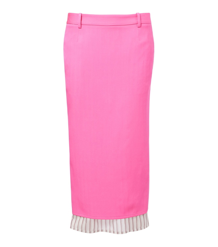 Photo: The Attico Virgin wool pencil skirt