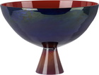 Charlie Larouche-Potvin SSENSE Exclusive Navy & Red Footed Bowl