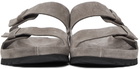 Officine Creative Taupe Suede Agora 2 Sandals