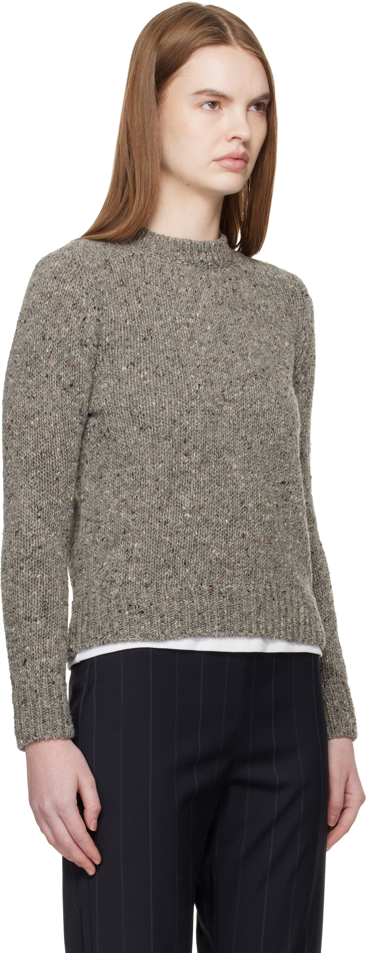 &Daughter Gray Arden Donegal Sweater