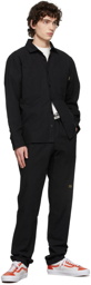 Advisory Board Crystals Black Cotton Work Shirt