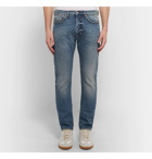 VALENTINO - Slim-Fit Washed-Denim Jeans - Blue
