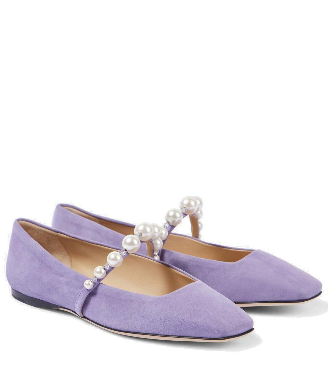 Suede Ballet Flats Jimmy Choo Ade Jimmy Choo Ade Flat Suede Ballet