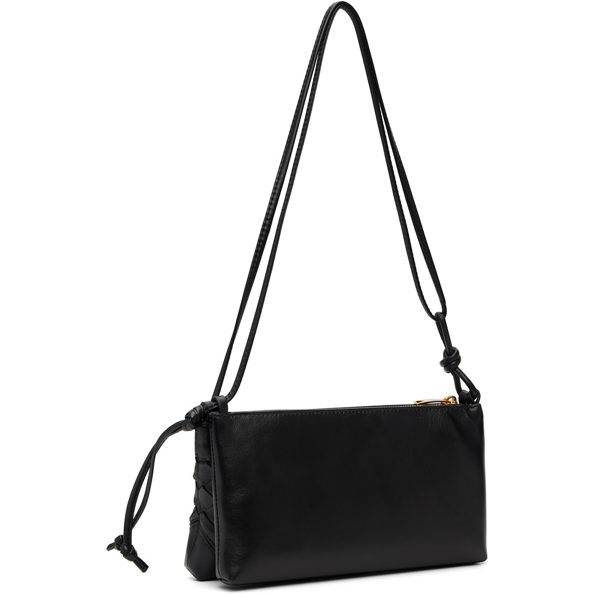 Bottega Veneta Black Andiamo Double Pouch Bag