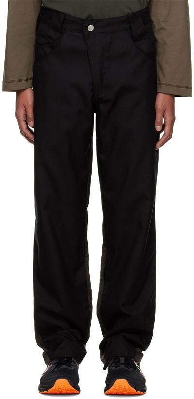 Photo: AFFXWRKS Black & Brown Paneled Trousers