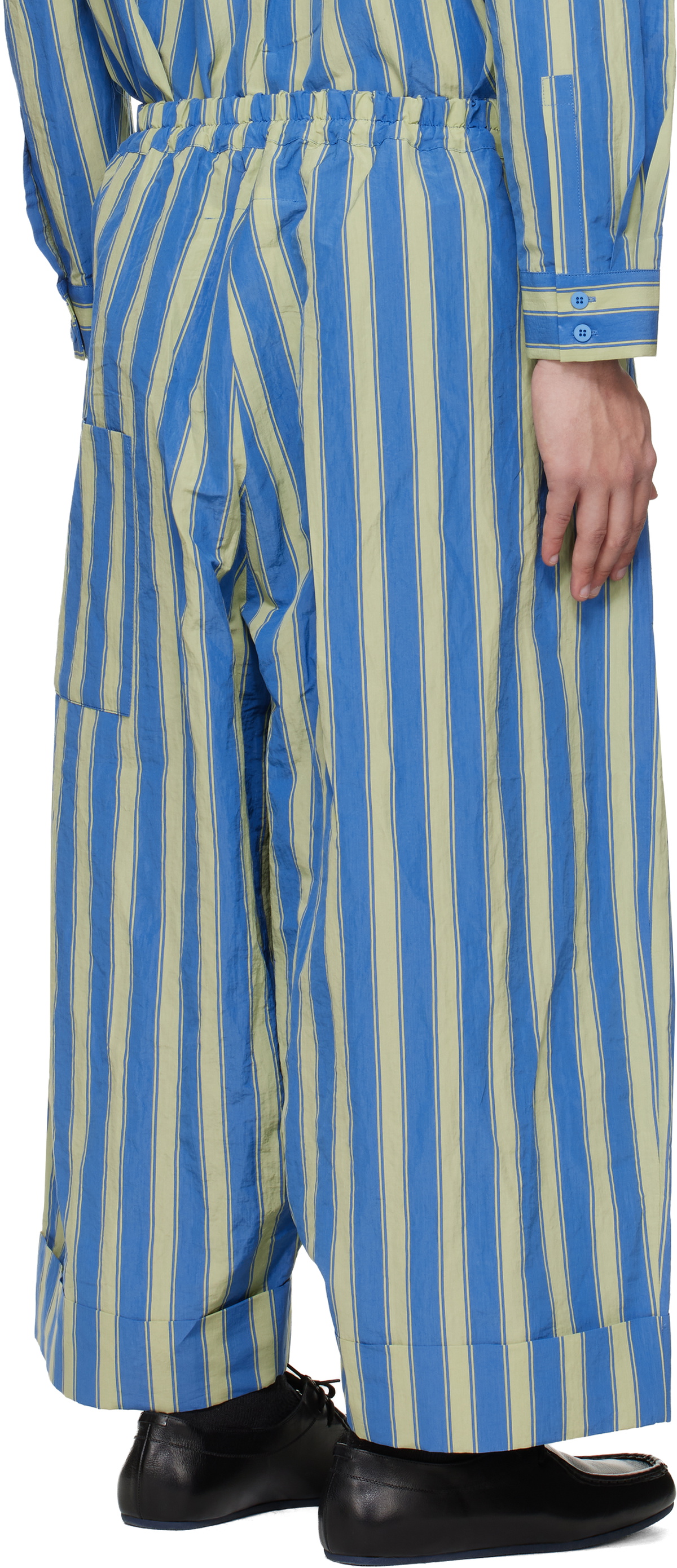 Toogood Blue & Green 'The Baker' Trousers