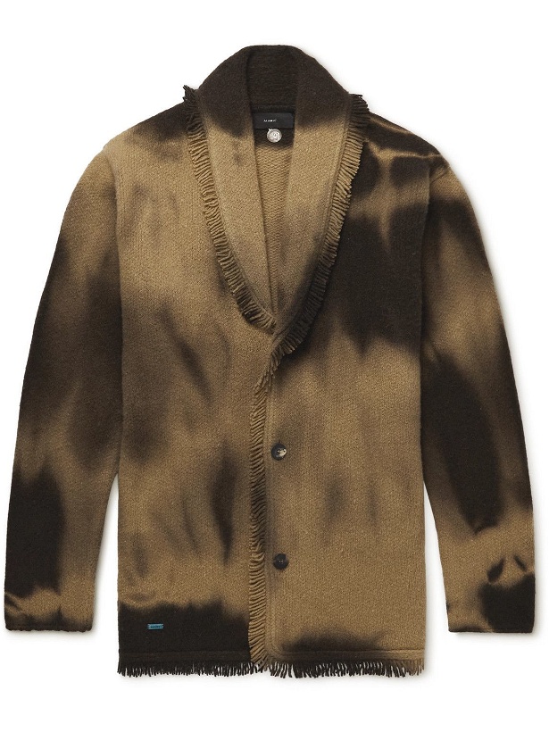 Photo: Alanui - Oversized Shawl-Collar Wool and Cashmere-Blend Cardigan - Brown