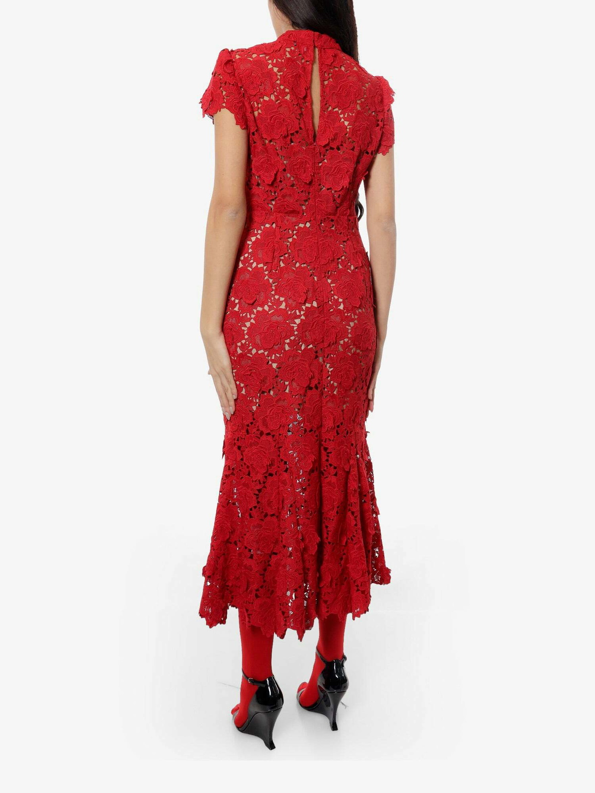 Self Portrait Dress Red Womens Self-Portrait