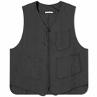 s.k manor hill Men's Yukon Vest in Black Quilted Nylon