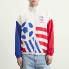 Adidas Men's Graphic Woven Track Top in Cloud White