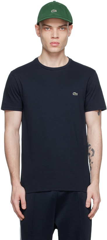 Photo: Lacoste Navy Patch T-Shirt
