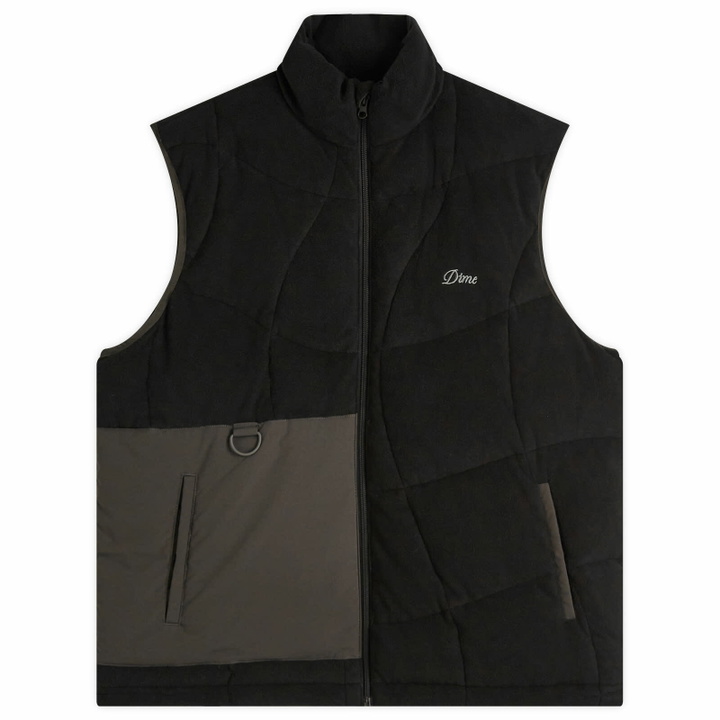 Photo: Dime Men's Wave Stitch Gilet in Black