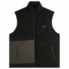 Dime Men's Wave Stitch Gilet in Black
