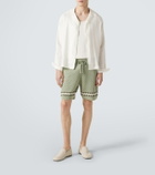 Frescobol Carioca Nico crochet cotton Bermuda shorts