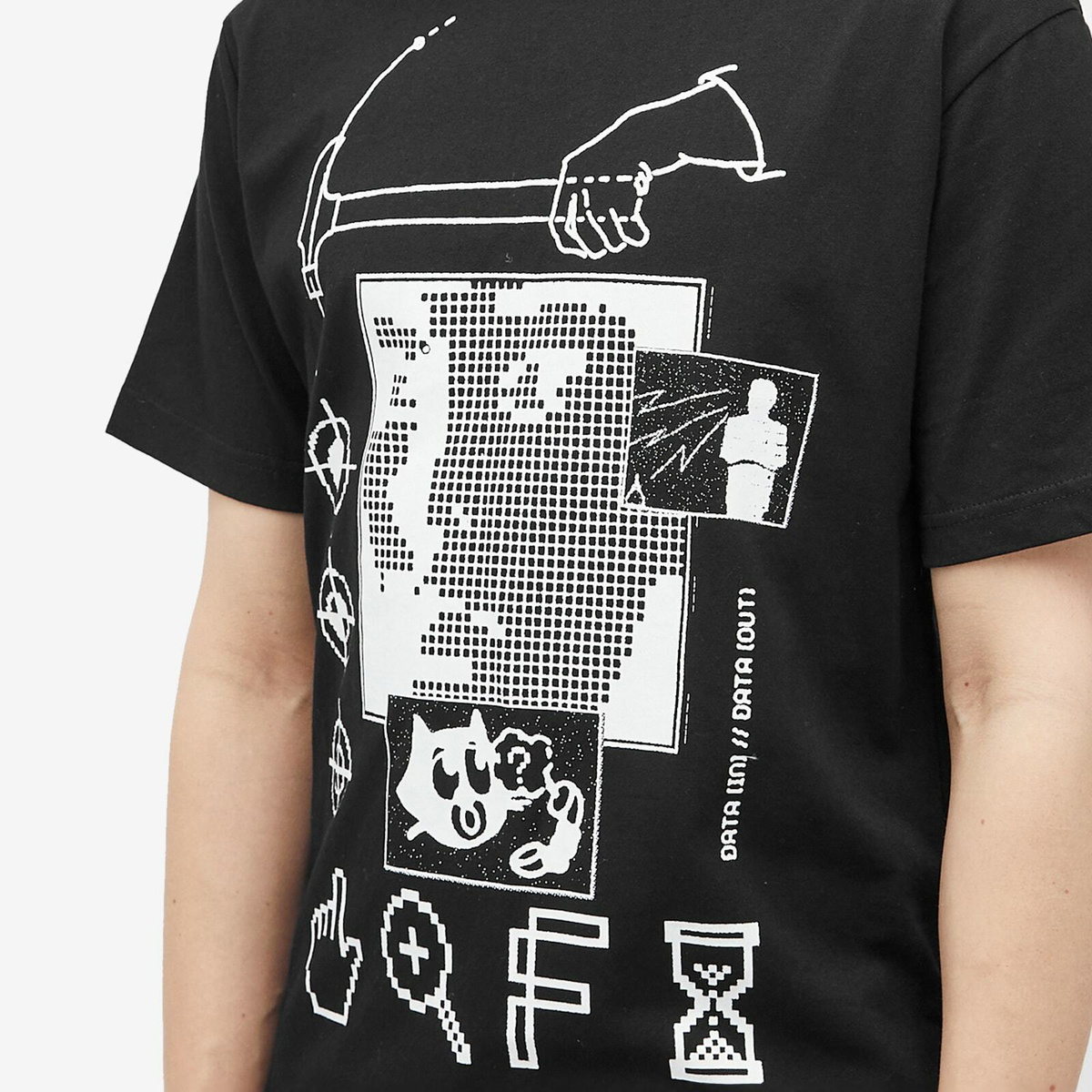 Lo-Fi Men's Data T-Shirt in Black