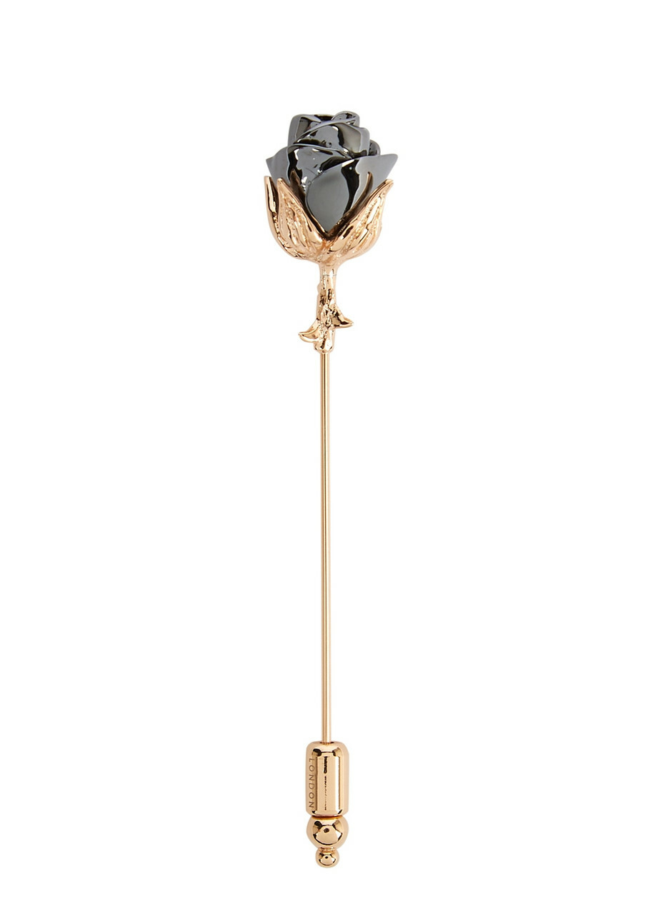 Tateossian Rose Two-tone pin - One Size