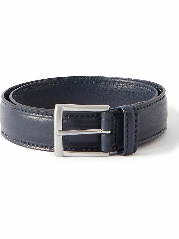 Photo: Anderson's - 3cm Leather Belt - Blue