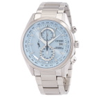 Citizen Perpetual World Time Chronograph Blue Dial Mens Watch AT8260-85M