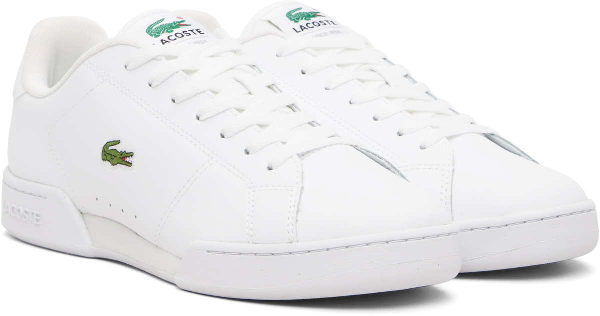 Lacoste White Carnaby Cup Leather Sneakers