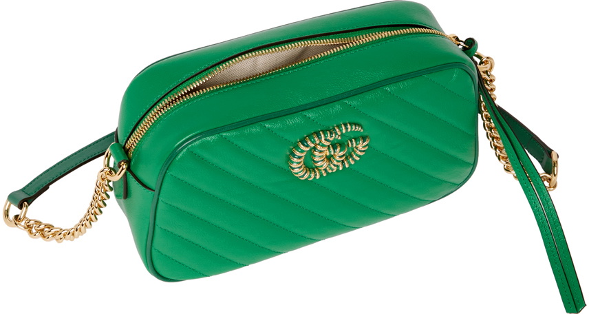 Vegan leather green camera bag with detachable funky coloured strap -  Calluna & Fair Tradewinds