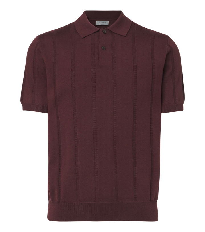 Photo: Canali Virgin wool polo shirt