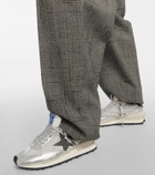 Golden Goose Marathon leather-trimmed sneakers
