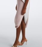 Maticevski Invoke draped asymmetric midi dress