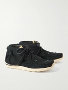Visvim - FBT Lhamo-Folk Embellished Fringed Suede Ankle Boots - Black
