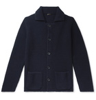 Rubinacci - Waffle-Knit Cashmere Cardigan - Blue