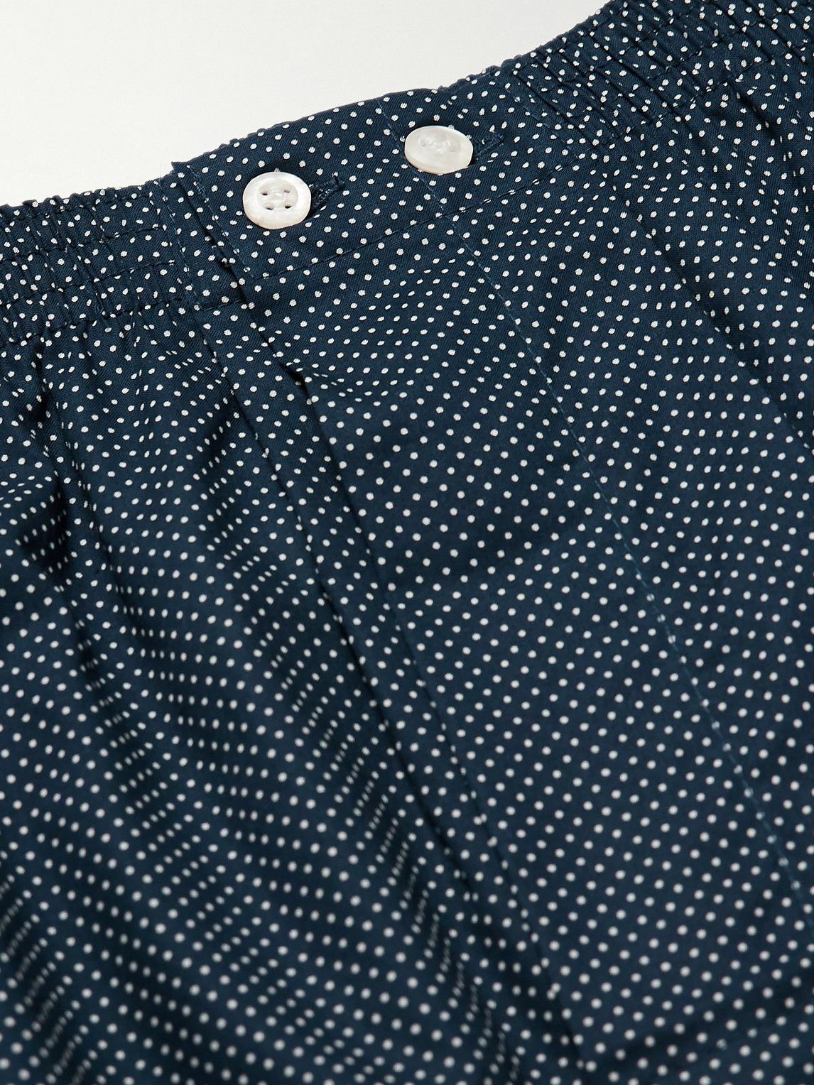 Derek Rose - Plaza Polka-Dot Cotton Boxer Shorts - Blue