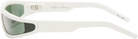 Rick Owens White Temple Fog Sunglasses