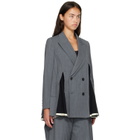 UNDERCOVER Gray UP2F1102 Slit Panel Blazer