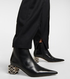 Loewe Anagram leather ankle boots