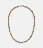 Yvonne Léon Corde Torsade 18kt gold and white gold necklace