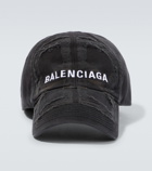 Balenciaga - Distressed cotton baseball cap