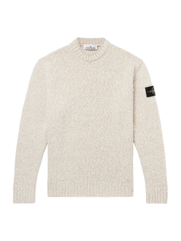 Photo: Stone Island - Speckled Wool Nylon Sweater - Neutrals