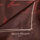 Maison Margiela Women's Number Scarf in Burgundy 