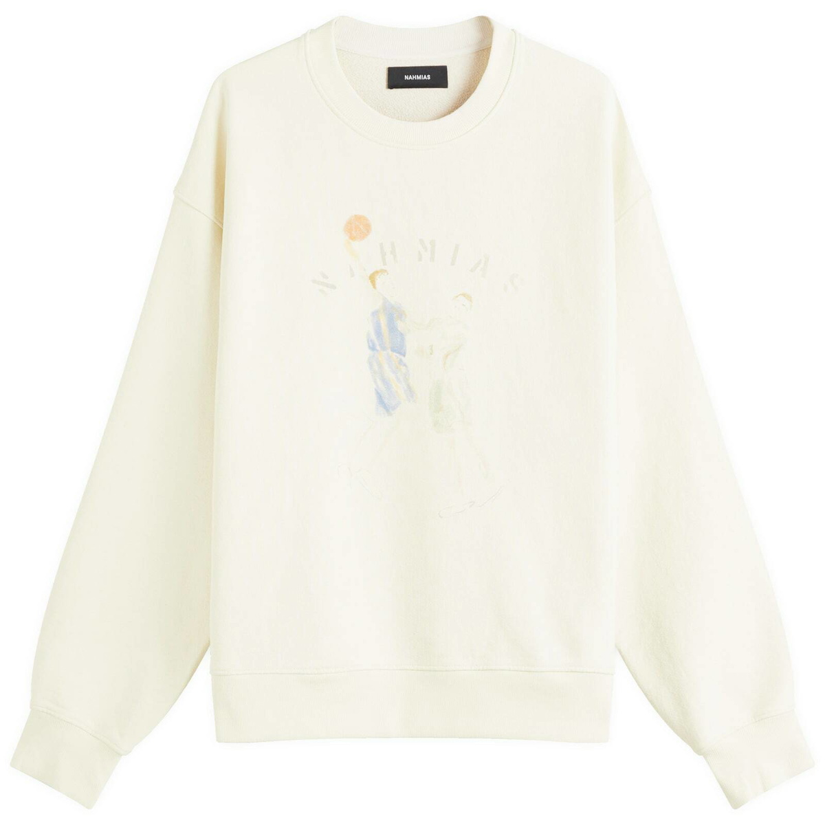 Nahmias Men's Dancing Crew Sweat in Natural Stone