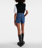 Agolde Parker Long high-rise denim shorts