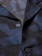 ERMENEGILDO ZEGNA - Printed Silk-Satin Pyjama Set - Blue