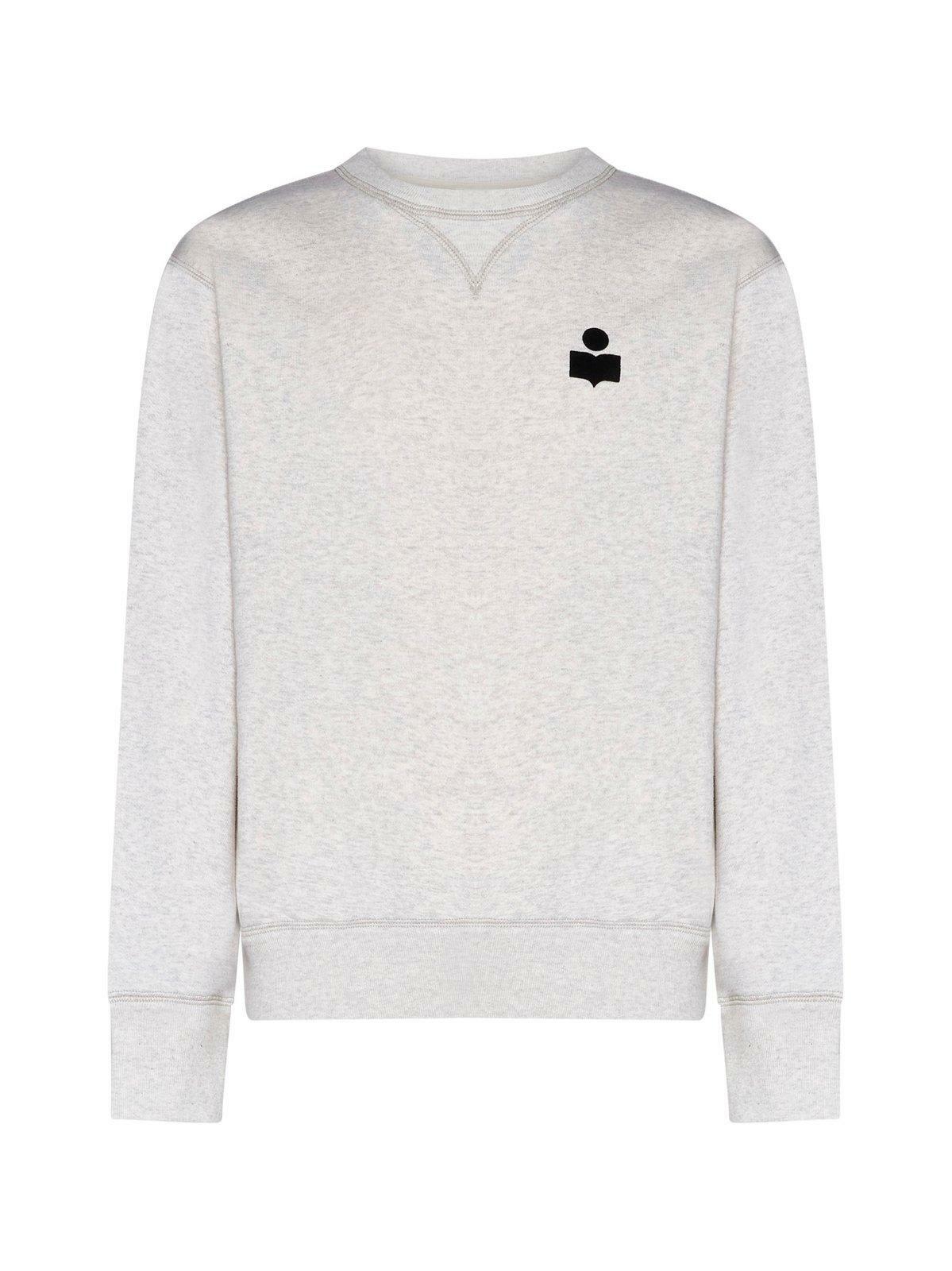 ISABEL MARANT ミコイロコフリントスウェットシャツ 【関税込】 Isabel Marant Men's Mikoy Logo Sweatshirt in Ecru Isabel Marant