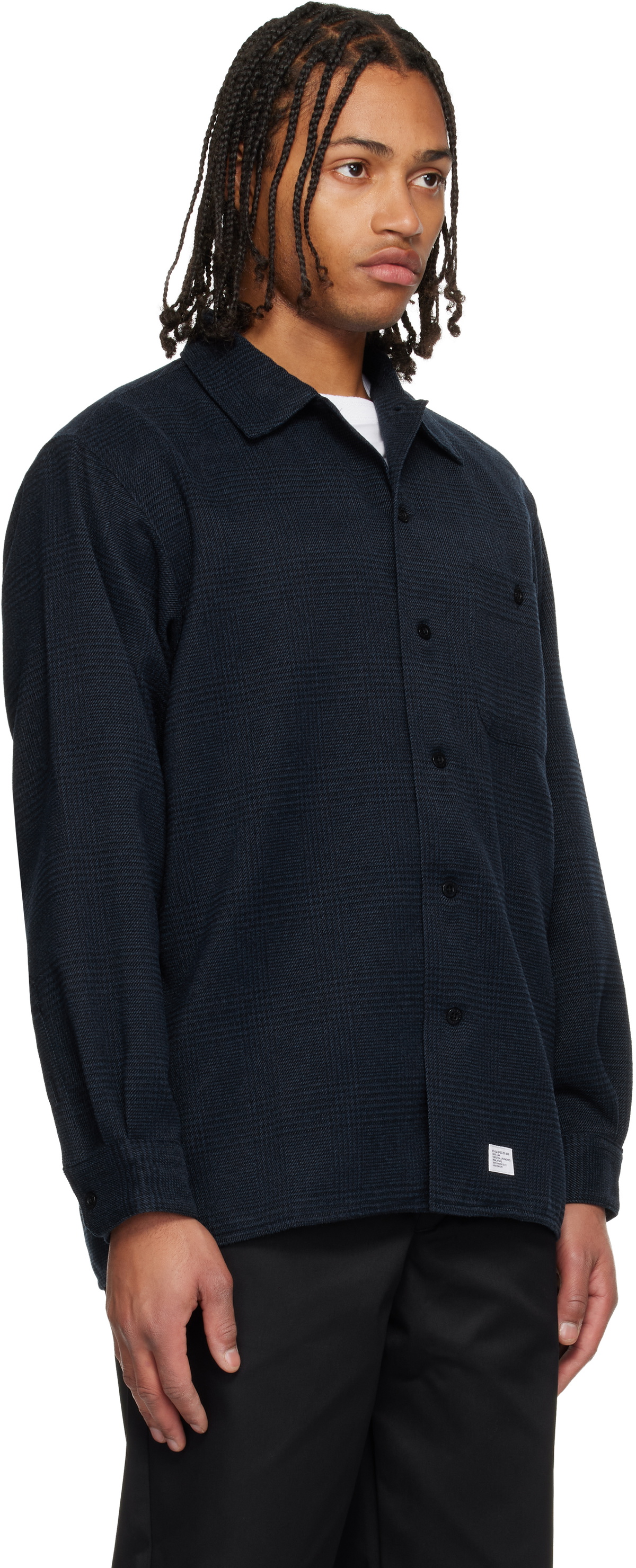 WTAPS Navy Plaid Shirt WTAPS