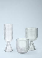 POLSPOTTEN Textured Glass Flute Set